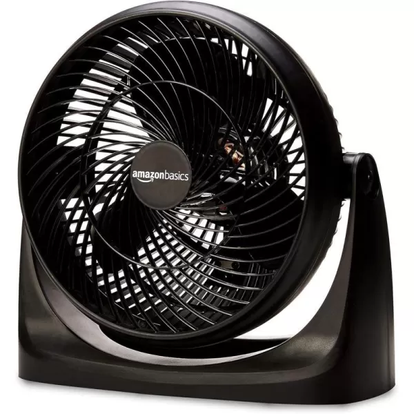 Amazon Basics 3 Speed Small Room Air Circulator Fan 11Inch Blade Black 76D x 148W x 141H76D x 148W x 141H