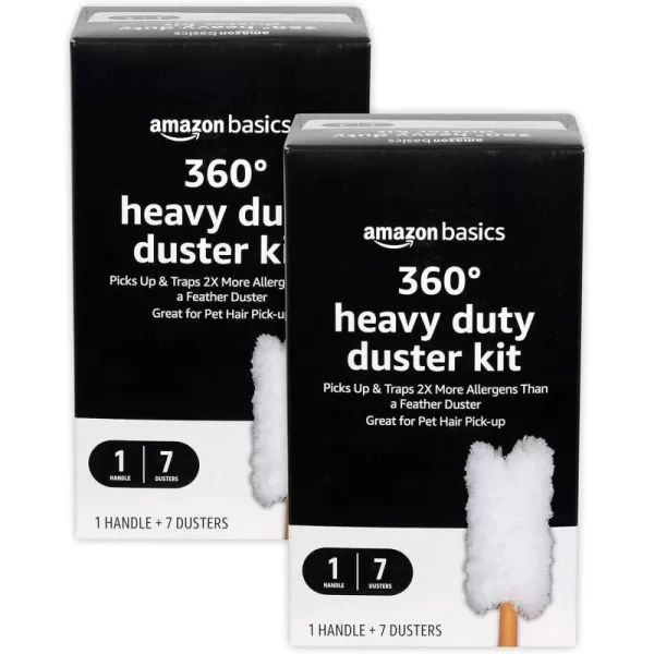 Amazon Basics 360 Heavy Duty Duster Refill 14 Count WhiteDuster Kit