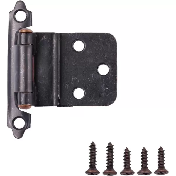Amazon Basics 38 Inch Kitchen Inset Cabinet Door Hinge SelfClosing 1 Pair Oil Rubbed Bronze 10Pack10 Pack Oil Rubbed Bronze