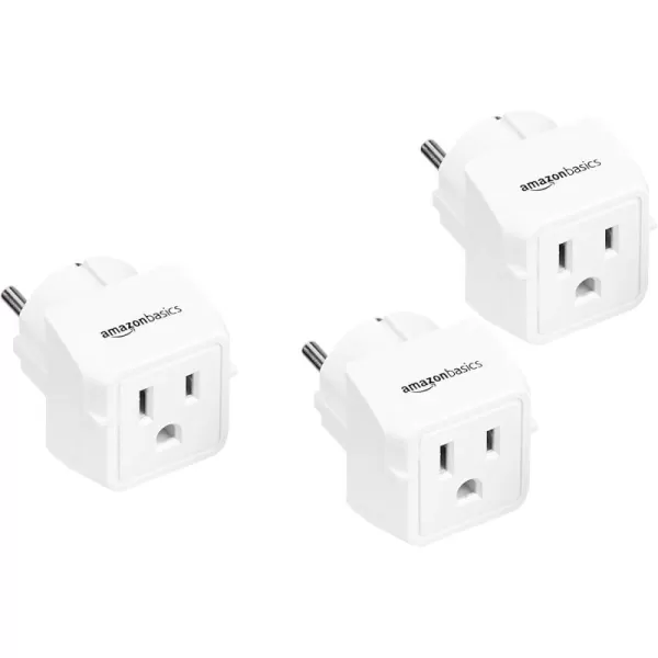 Amazon Basics 3Pack Travel Plug Adapter Type EF Europe  France Germany Greece Hungary Iceland the Netherlands Norway Poland Portugal Romania and Spain WhiteType H 3 pack