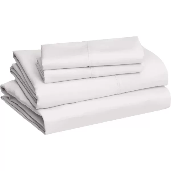 Amazon Basics 4 Piece Lightweight Super Soft Easy Care Microfiber Bed Sheet Set with 14 Deep Pockets  Queen Cream SolidAmazon Basics 4 Piece Lightweight Super Soft Easy Care Microfiber Bed Sheet Set with 14 Deep Pockets  Queen Cream Solid