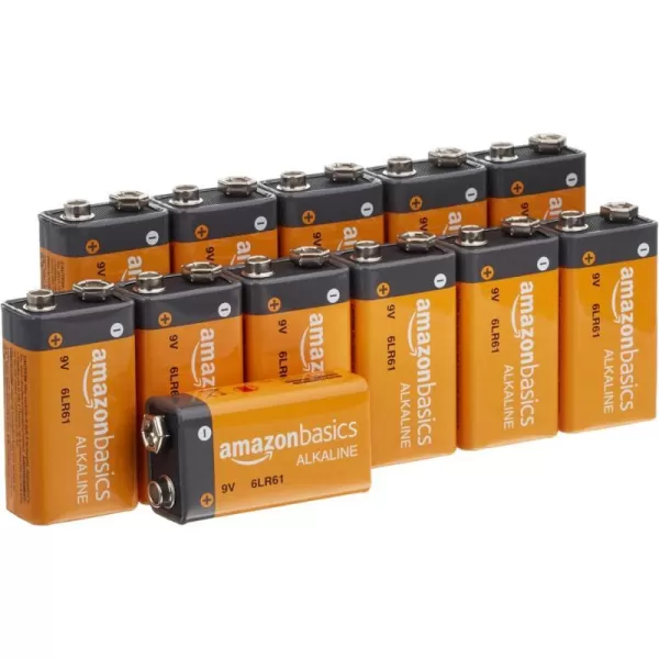 Amazon Basics 4Pack 9 Volt Alkaline Performance AllPurpose Batteries 5Year Shelf Life Packaging May Vary12 Count Pack of 1