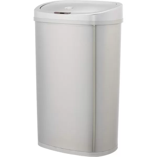 Amazon Basics 50 Liters  132 Gallon Motion Sensor Hands Free Rectangular Trash Can with Liner Stainless SteelAmazon Basics 50 Liters  132 Gallon Motion Sensor Hands Free Rectangular Trash Can with Liner Stainless Steel