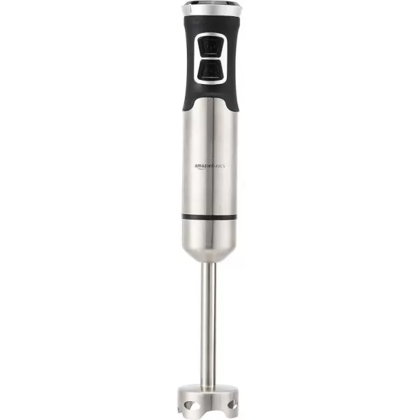 Amazon Basics 500 Watt MultiSpeed Immersion Hand Blender with Attachments SilverSilver Without Attachments Blender