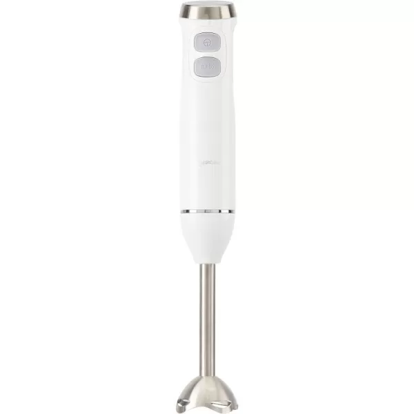 Amazon Basics 500 Watt MultiSpeed Immersion Hand Blender with Attachments SilverWhite Without Attachments Blender