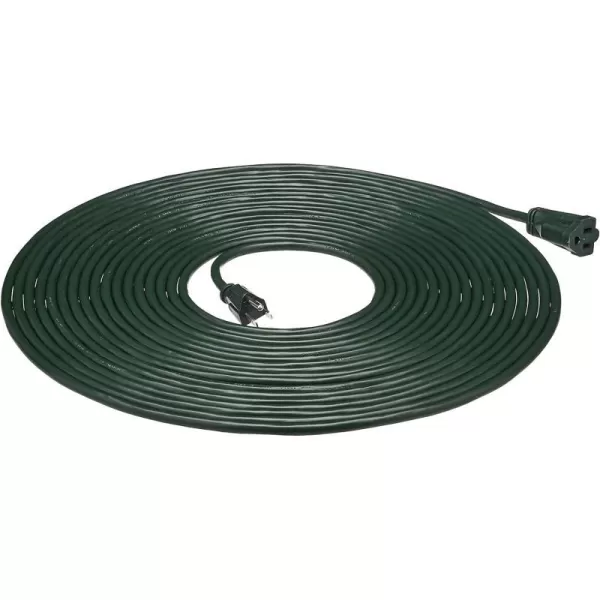Amazon Basics 50Foot 3Prong Vinyl IndoorOutdoor Extension Cord  13 Amps 1625 Watts 125 VAC GreenGreen 50 ft