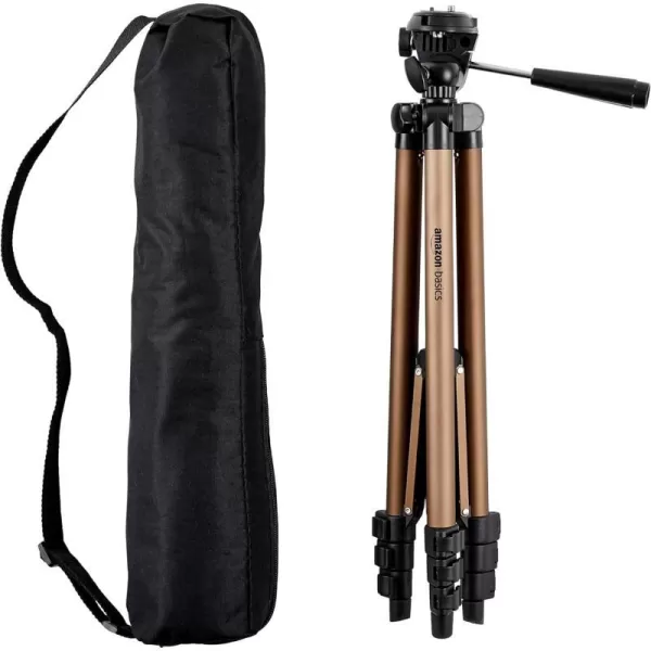 Amazon Basics 50inch Lightweight Camera Mount Tripod Stand With Bag50Inch Tripod 1Pack