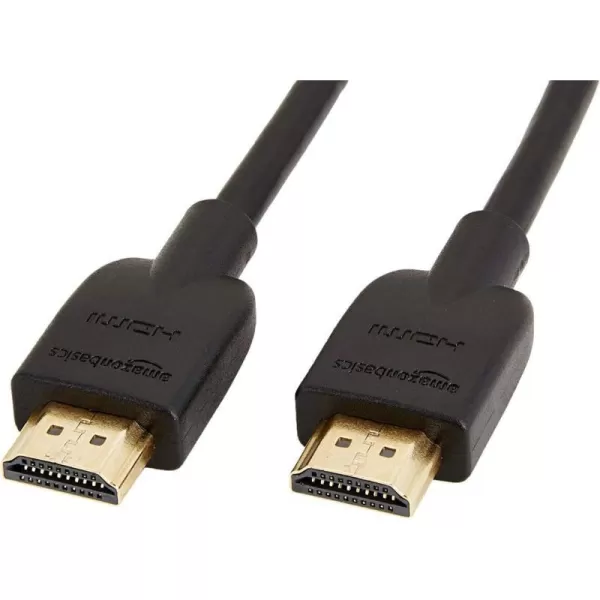 Amazon Basics 52Pack HDMI Cable 18Gbps HighSpeed 4K60Hz 2160p GoldPlated Plugs Ethernet Ready 6 Foot BlackBlack 6 Feet