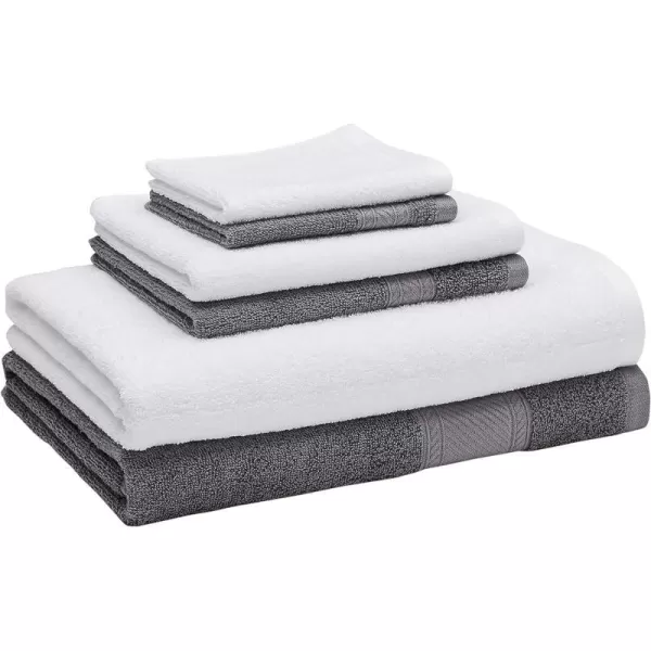 Dark Gray/White 6-Piece Set
