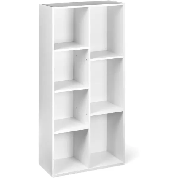 Amazon Basics 7 Cube Organizer Bookcase Espresso 93 x 195 x 417 inWhite 7Cube