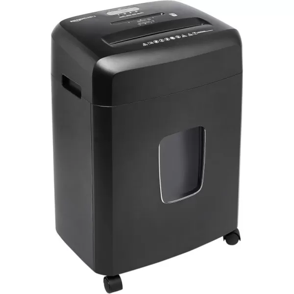 Amazon Basics 8 Sheet Cross Cut Paper and Credit Card Shredder with 41 Gallon Bin Black15 Sheet  new model
