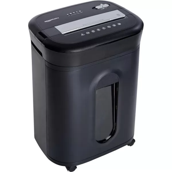 Amazon Basics 8 Sheet Cross Cut Paper and Credit Card Shredder with 41 Gallon Bin Black15 Sheet  original model