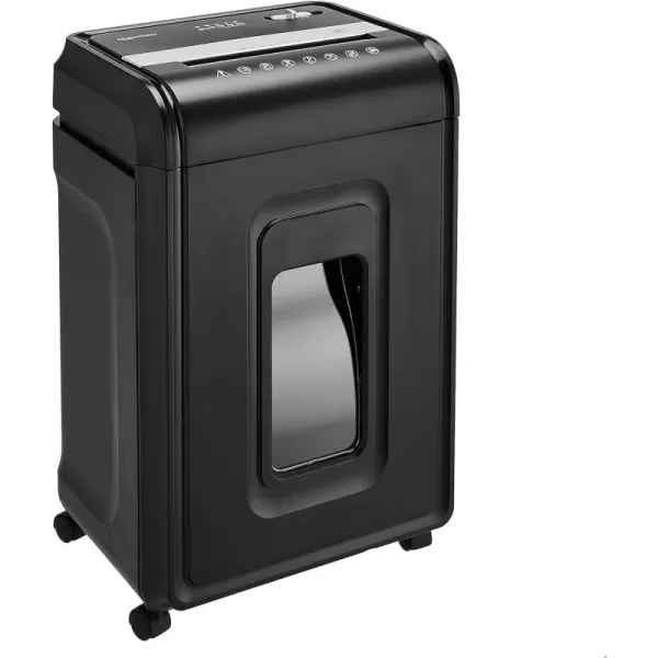 Amazon Basics 8 Sheet Cross Cut Paper and Credit Card Shredder with 41 Gallon Bin Black24 Sheet
