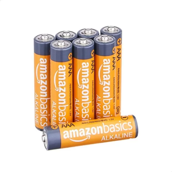 Amazon Basics 8Pack AAA Alkaline Batteries 15 Volt LongLasting Power8 Count Pack of 1