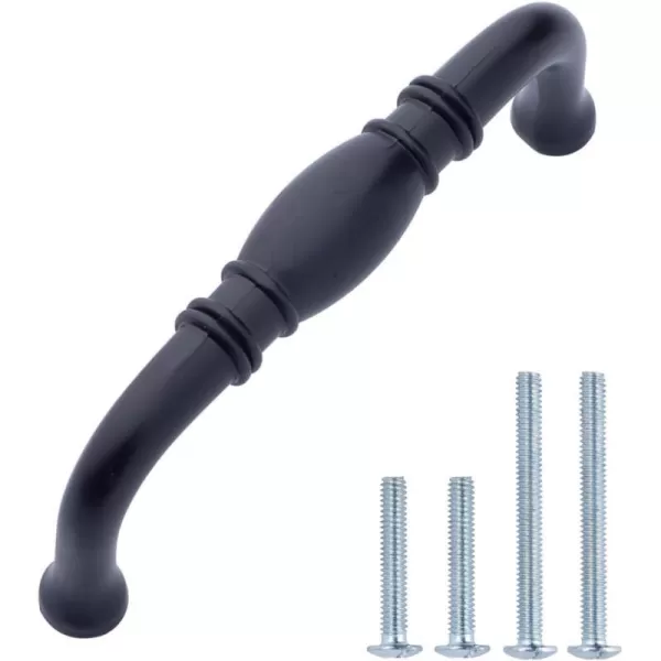 Amazon Basics AB2900OR10 Traditional Cabinet Handle 335 Length 3inch Hole Center Oil Rubbed Bronze 10Pack inch inch Pack of 10Flat Black