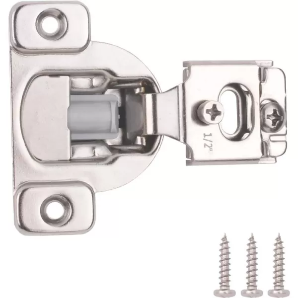Amazon Basics AB4012 Nickel Plated steel Soft Close Cabinet Hinges 12 Inch Overlay 25Pack 12inch 25 Count10 Count