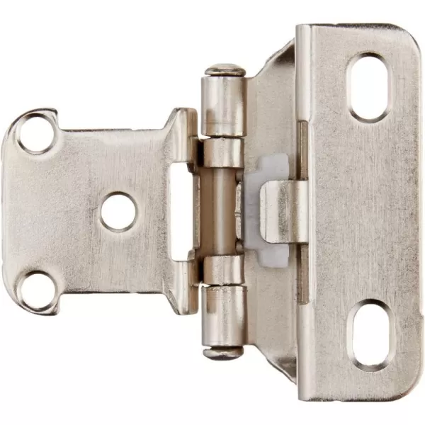 Amazon Basics AB4015 Satin Nickel 12Inch Overlay Wrap Cabinet Hinge 34Inch 50 Pieces 12Amazon Basics AB4015 Satin Nickel 12Inch Overlay Wrap Cabinet Hinge 34Inch 50 Pieces 12