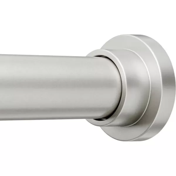 Amazon Basics Adjustable Tension Curtain Rod 3654 Width  Black Classic FinialNickel 5490 IndoorOutdoor