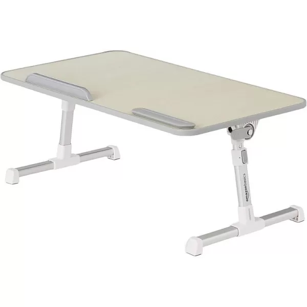 Amazon Basics Adjustable Tray Table Lap Desk Fits up to 17Inch Laptop Large 13x24Medium