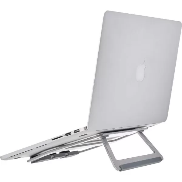 Amazon Basics Aluminum Portable Foldable Support Stand for Laptops up to 15 SilverSilver 15