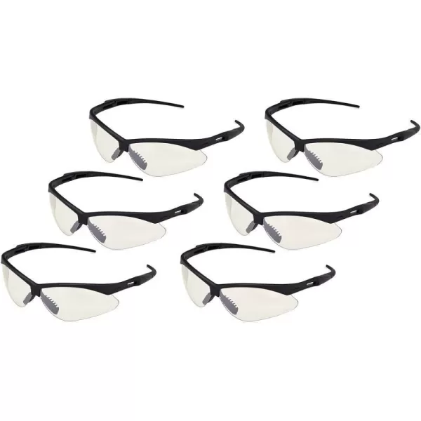 Amazon Basics AntiScratch Safety Glasses UVResistant IndoorOutdoor Clear Mirror Lens 3CountIndoorOutdoor 6Count