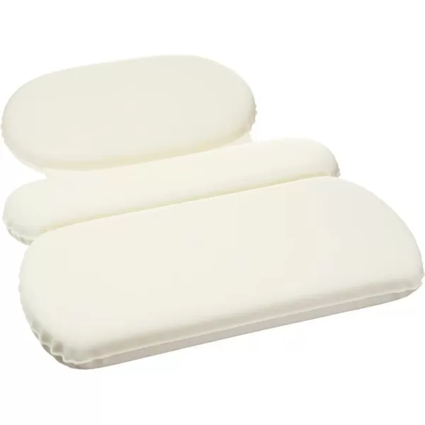 Amazon Basics Bath Tub Neck Pillow with Suction Cups Waterproof 3Panel3Panel