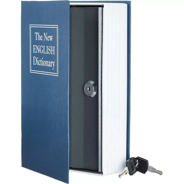 Amazon Basics Book Safe Key Lock Blue LargeAmazon Basics Book Safe Key Lock Blue Large