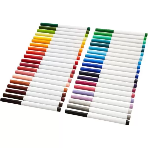 Amazon Basics Broad Line 40 Colors Washable Markers Pack of 40 Multicolored40 Colors Supertip