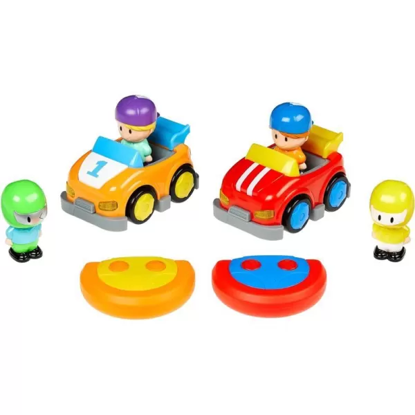 Amazon Basics Cartoon Race Car Toys 2 Pack RedYellowAmazon Basics Cartoon Race Car Toys 2 Pack RedYellow