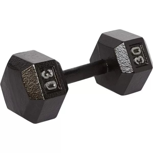 Amazon Basics Cast Iron Hex Dumbbell Weight30 Pounds