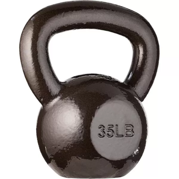 Amazon Basics Cast Iron Kettlebell with Enamel Finish35 Pounds