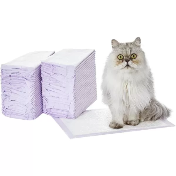 Amazon Basics Cat Pad Refills for Litter Box Unscented Pack of 40 PurpleFresh 60 Count Pack of 1