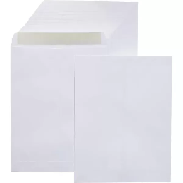 Amazon Basics Catalog Mailing Envelopes Peel amp Seal 9x12 Inch White 250Pack250Pack 10 x 13 Envelopes