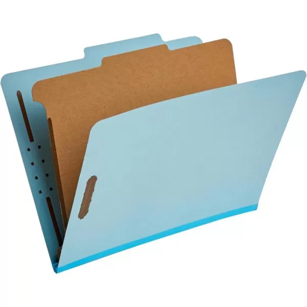 Amazon Basics Classification Folder 100 Recycled 1 Divider 2 Embedded Letter Light Blue 10 Count per Box1 Divider Light Blue