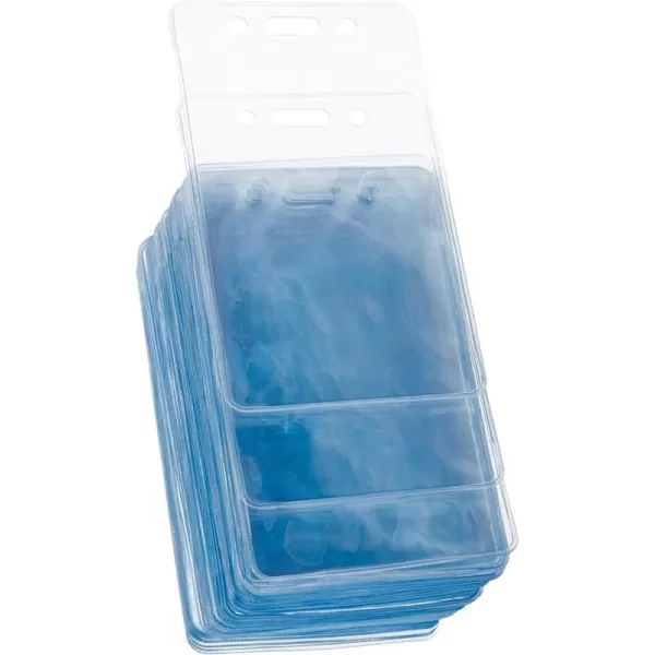 Amazon Basics Clear Name ID Badge Holder  Vertical Pack of 50Vertical