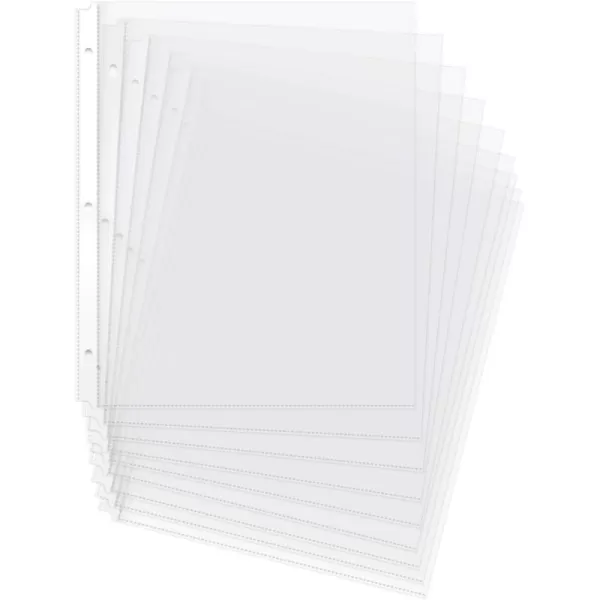 Amazon Basics Clear Sheet Protectors for 3 Ring Binder 85 in x 11 in 3 holes 200 PackProtectors Lightweight