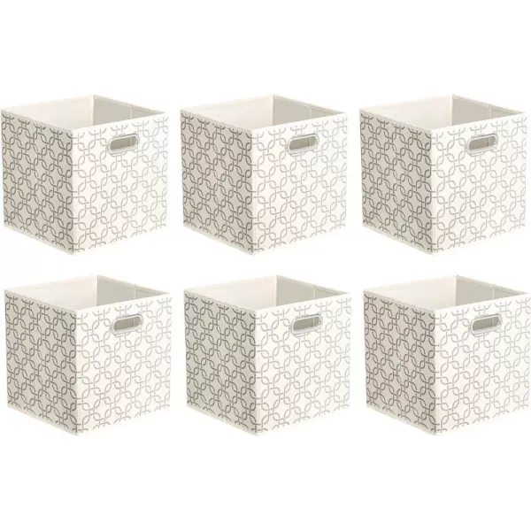 Amazon Basics Collapsible Fabric Storage Cubes with Oval Grommets  6Pack LinkedLinked