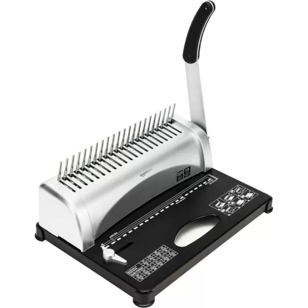 Amazon Basics Comb Binding Machine GreyAmazon Basics Comb Binding Machine Grey