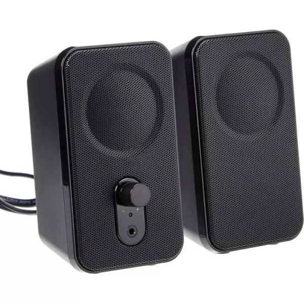 Amazon Basics Computer Speakers for Desktop or Laptop PC  USBPowered BlackAC