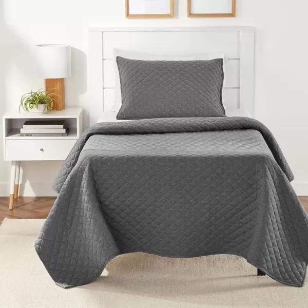 Dark Gray Twin/Twin XL Quilt Set