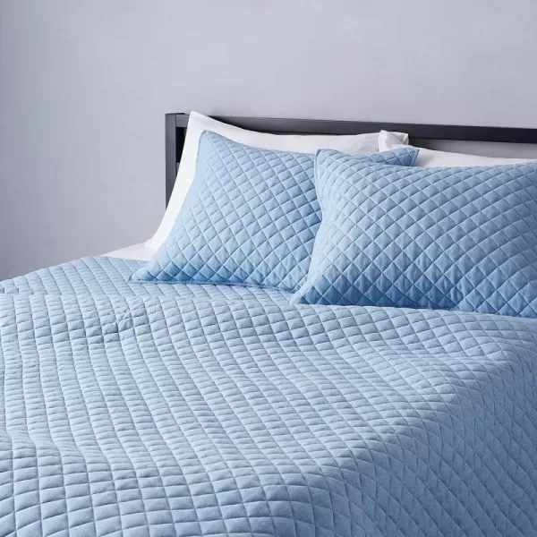 Sky Blue King Quilt Set