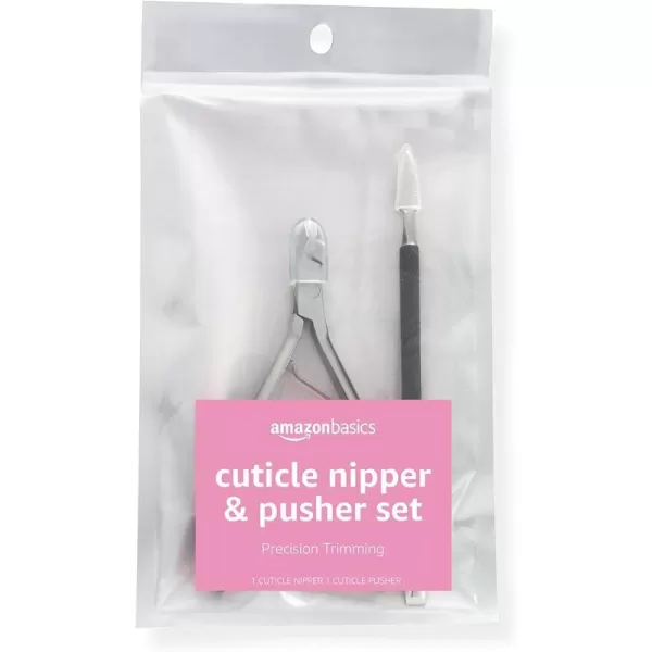 Amazon Basics Cuticle Nipper and Pusher SetAmazon Basics Cuticle Nipper and Pusher Set