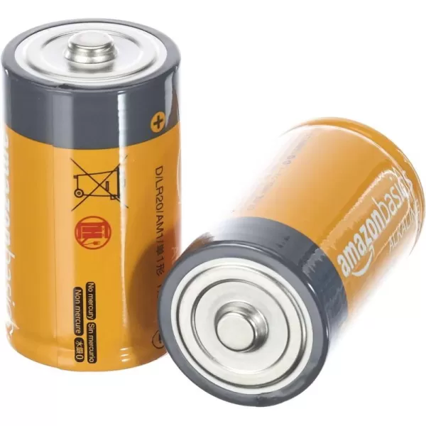 Amazon Basics D Cell AllPurpose Alkaline Batteries 5Year Shelf Life 96 Count 8 Packs of 1212 Count Pack of 8