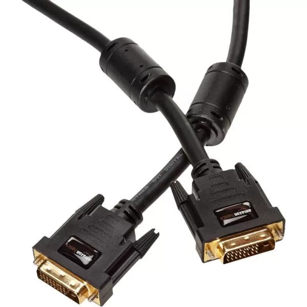 Amazon Basics DVI to DVI Monitor Adapter Cable  65 Feet 2 Meters Black10Pack 65 feet 2 meters