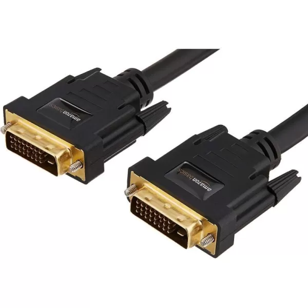 Amazon Basics DVI to DVI Monitor Adapter Cable  65 Feet 2 Meters Black1Pack 3 feet 09 meters