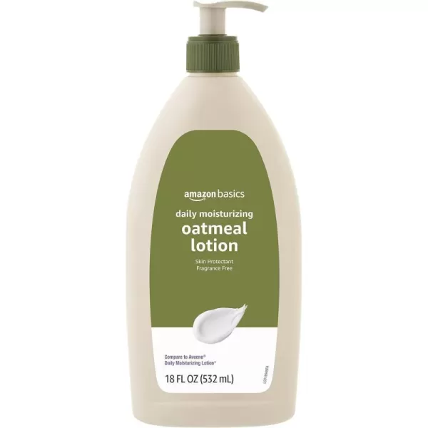 Amazon Basics Daily Moisturizing Oatmeal Body Lotion and Skin Protectant Fragrance Free 18 Fluid Ounces 6Pack Previously Solimo1800 Fl Oz Pack of 1