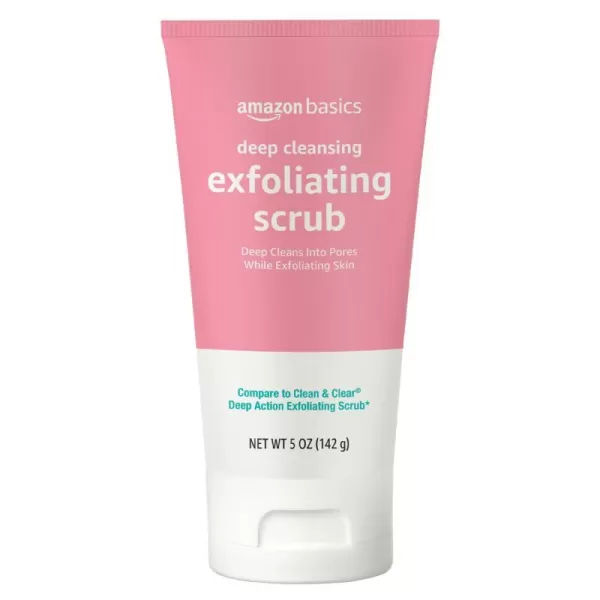 Amazon Basics Deep Cleansing Exfoliating Scrub Unscented 5 Ounces Pack of 1500 Ounce Pack of 1