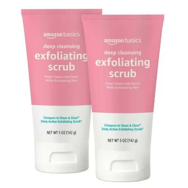 Amazon Basics Deep Cleansing Exfoliating Scrub Unscented 5 Ounces Pack of 1500 Ounce Pack of 2