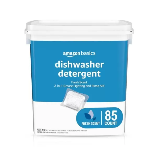 Amazon Basics Dishwasher Detergent Pacs Fresh Scent 85 Count Previously SolimoAmazon Basics Dishwasher Detergent Pacs Fresh Scent 85 Count Previously Solimo