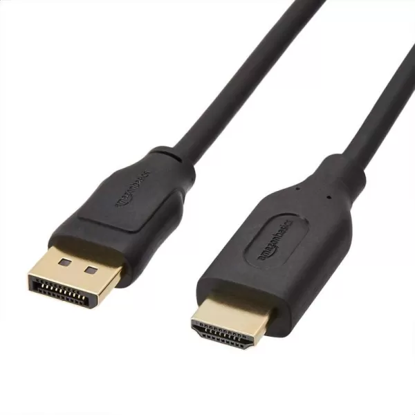 Amazon Basics DisplayPort to HDMI Display Cable UniDirectional 6 Foot  Case of 52 Black52Pack 6 Feet